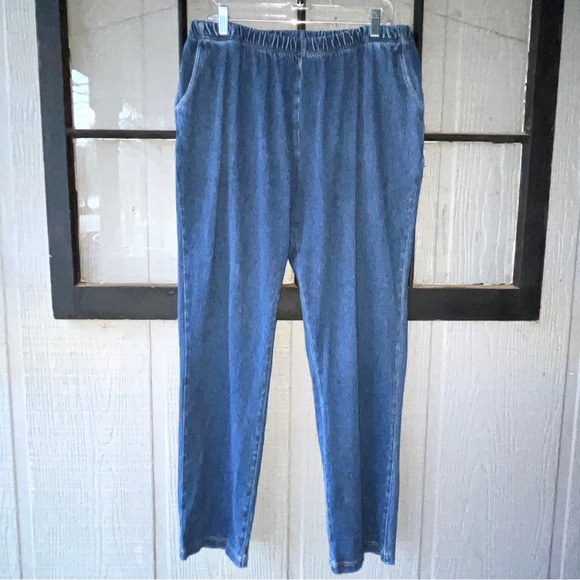 L.L. Bean Jeans L L Bean Tall Sized Jeans Simple Style With Elastic